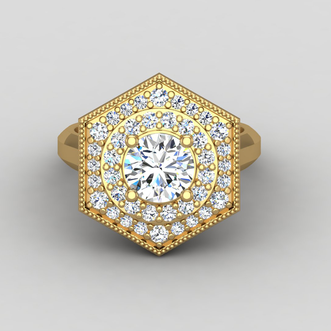 Raelyn Halo Engagement Ring
